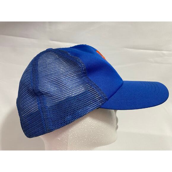 Vintage New York Mets Mesh Back Hat Blue Strapback Cap - Picture 8 of 8